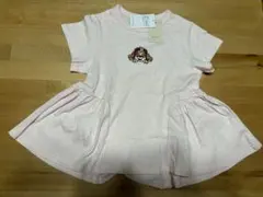 petit main パウパト スカイ 刺繍 チュニック ペプラム 120