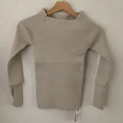 グレイル　ベージュ リブ編み 長袖トップス