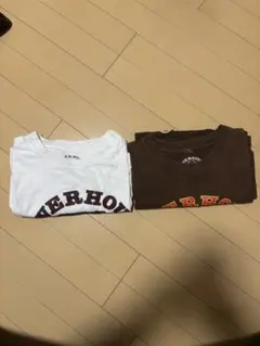 パワーハウスジム X チロルチョコ Tシャツ　白　茶色　2種セット