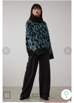 レオパード ニット