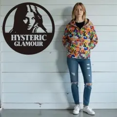 【美品】ヒステリックグラマー　総柄　ジップアップ　パーカー