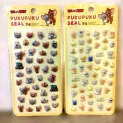 【正規品】トムとジェリー ぷくぷくシール pukupuku seal 立体シール