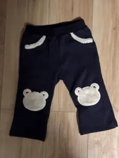 アートビスケット クマ刺繍パンツ 80
