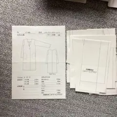 佐藤貴美枝 ニットソーイングクラブ 型紙 VネックノーカラーコートLT-986