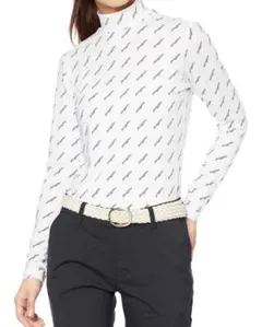 新PEARLYGATESパーリーゲイツレディース長袖ハイネックシャツモックネック