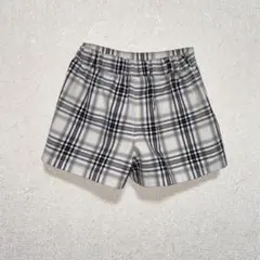 【ジーユー/GU】チェック柄半ズボン122-319816 子供用110 ホワイト