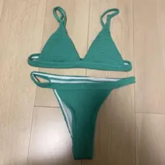 【SHEIN】シーイン　グリーン　三角ビキニ セパレート水着　ビキニ　水着