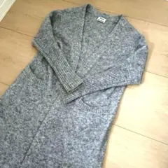 Acne Studios モヘア混 ロングカーディガン グレー