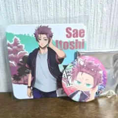 ブルーロック 文房具カフェ コースター 缶バッジ 糸師冴