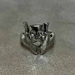ビンテージ スカル ダガー モチーフ リング 指輪のサムネイル