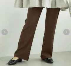 新品　しまむら　田中里奈　mysa レギンスパンツ　ブラウン　L-LL