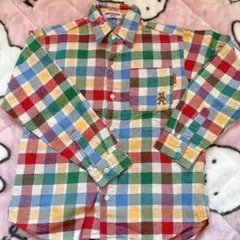 MIKIHOUSEチェック柄長袖シャツ 130 男の子