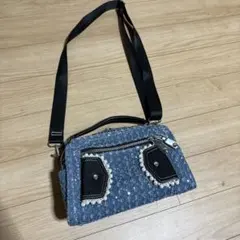 デニム風ショルダーバッグ