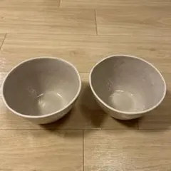 ち*⠜様 ホワイト飯碗2個セット（ひび割れあり）