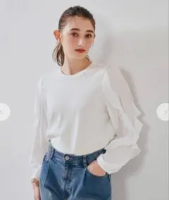 ストラStolaラッフルスリーブニットリバイバルのサムネイル