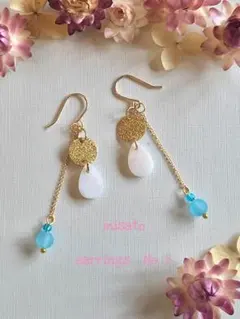 きらきら揺れる爽やかピアス✧₊