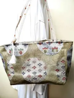 袋帯リメイク正絹★　ショルダーバッグ　ハンドメイド　サコッシュのサムネイル