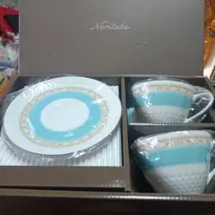 Noritake ティーカップセット 水色