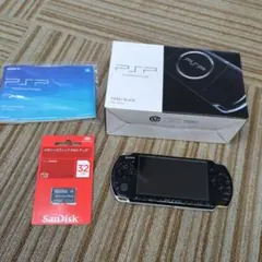 PSP-3000 ピアノブラック 32GBメモリースティック付き