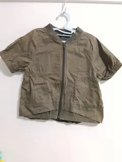 COMME CA ISM ジップアップジャケット 130A カーキ