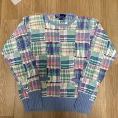 Polo by Ralph Lauren チェック柄セーター L パッチワーク