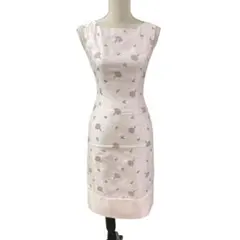 エムズグレイシー ノースリーブ 膝丈 花柄 ブーケ ワンピース