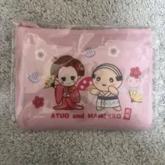 あつおとまめっこ エコバッグ ピンク 新品