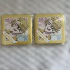カラフルピーチ スクエア缶バッジ たっつん 2個セット