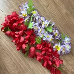 【フラダンス衣装】レッド ワンピース ドレス ホワイト 赤 白 ノースリーブ 14_000000016582.jpg?1717633161