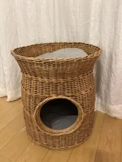 大阪引取り歓迎】IKEA ガムレフルト ラタン オットマン スゴグスタ