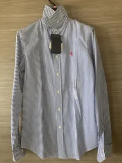 Polo Ralph Lauren ボタンダウンシャツ 青白ストライプ
