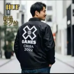 ✨新品✨希少　ハフ コーチジャケット ナイロンジャケットブラック　メンズ コラボ