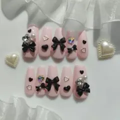 量産型　ピンク　現品オーダー　ネイルチップ