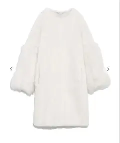 美品 CELFORD セルフォード 袖ファー付き 2way ボアコート 36