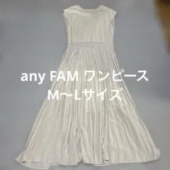 any FAM ワンピース Ꮇ～Lサイズ オフホワイト