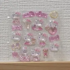 【正規品】ハローキティ ピンク ボンボンドロップシール 上部分のみ