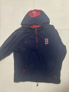 Nike フード付きナイロンジャケット L ネイビー/レッド