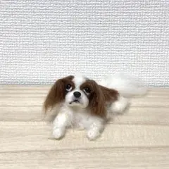 羊毛フェルト　キャバリア　犬のサムネイル