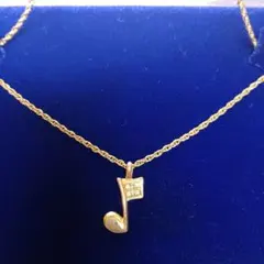 GIVENCHY　ジバンシーネックレス 音符モチーフ　ゴールドのサムネイル