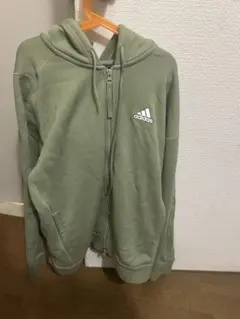 adidas オリーブグリーン パーカー Lサイズ
