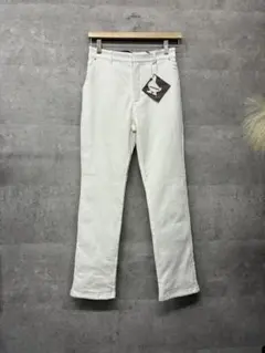 【新品】ダウンパンツ「極上暖パンツ」 キルティングなしで細見え！ホワイトＬサイズ