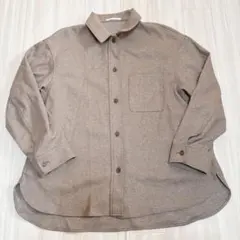 UNIQLO　ブラッシュドジャージーシャツジャケット