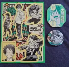 デコレクション缶バッジ ヒロアカ カスタムステッカー 緑谷出久 ステッカー