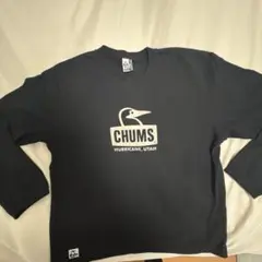 CHUMS ブラック ロゴ入り 長袖カットソー XLのサムネイル