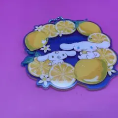 シナモロール レモンデザイン アクリルキーホルダー