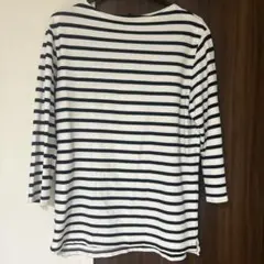 【早い者勝ち】無印 ボーダー カットソー シャツ ロンTシャツのサムネイル
