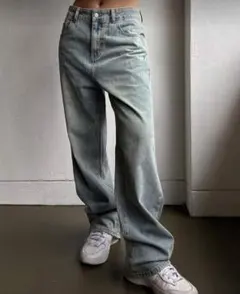 SHEIN DAZY ワイドレッグデニムパンツ