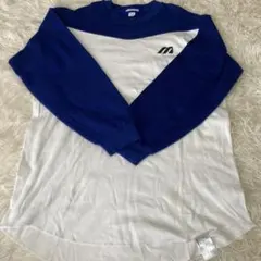 Mizuno 長袖カットソー L 青/白のサムネイル