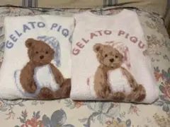 GELATO PIQUE クマ柄パジャマセット(ワンピース型)