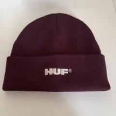 HUF バーガンディ ニット帽
